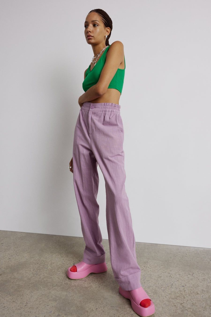 Essentials | Eve Gravel Webb Pants