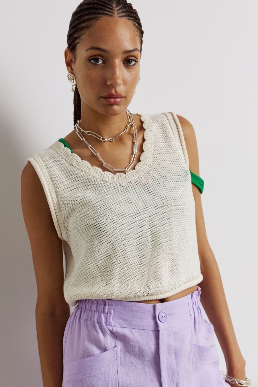 Knitwear | Eve Gravel Yuna Top